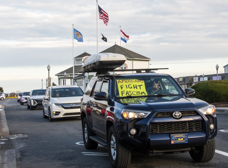 About 200 cars participated in a memorial funeral-type procession through the area.